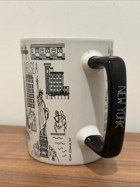 Jay Joshua , New York Ceramic Mug with Black Handle - City Landmark Design